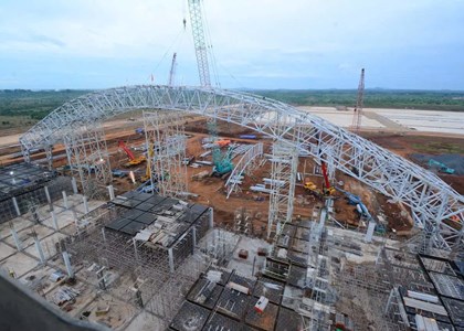 NEGECO THI CÔNG DỰ ÁN TRUNG TÂM KỸ THUẬT BẢO DƯỠNG TÀU BAY SÂN BAY LONG THÀNH QUY MÔ HƠN 8HA